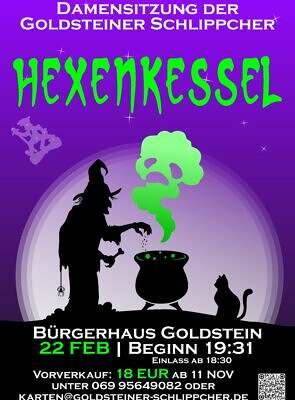 Plakat DamenSitzung "Hexenkessel" 22.02.2025